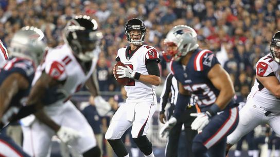 Bedard: Confident/worried list, game pick as Patriots try to make it 5 straight wins vs. Falcons taken at BSJ Headquarters (Patriots)